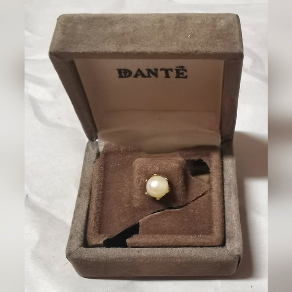 Dante Other - Vintage Dante Men's Gold Tone Pearl Tie Tac Pin